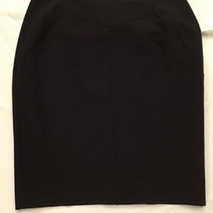 Skirt, 12, Black, Straight, Lined, Worthington